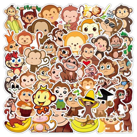 funny monkey stickers|personalized monkey stickers.